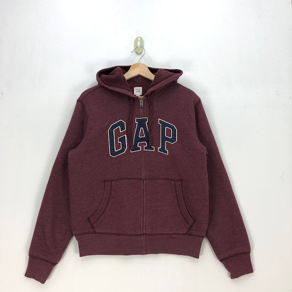 Gap hoodie maroon best sale