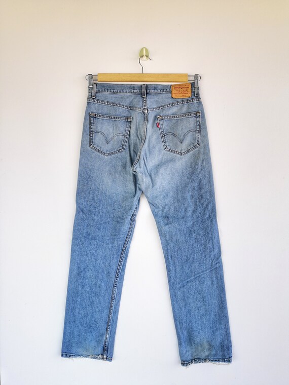 W34 Vintage Levi's 505 Distressed Jeans Y2K Levis High Rise