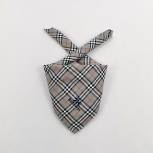 Vintage Burberry Handkerchief, Burberry Bandana Accessories, , Burberry Pocket Square, Burberry Scarf, Burberry Neck Scarf