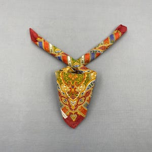 Vintage YSL Handkerchief Yves Saint Laurent Bandana Womens Accessories Neckerchief Pocket Square Neck Scarf Headband Babushka Gift for Her
