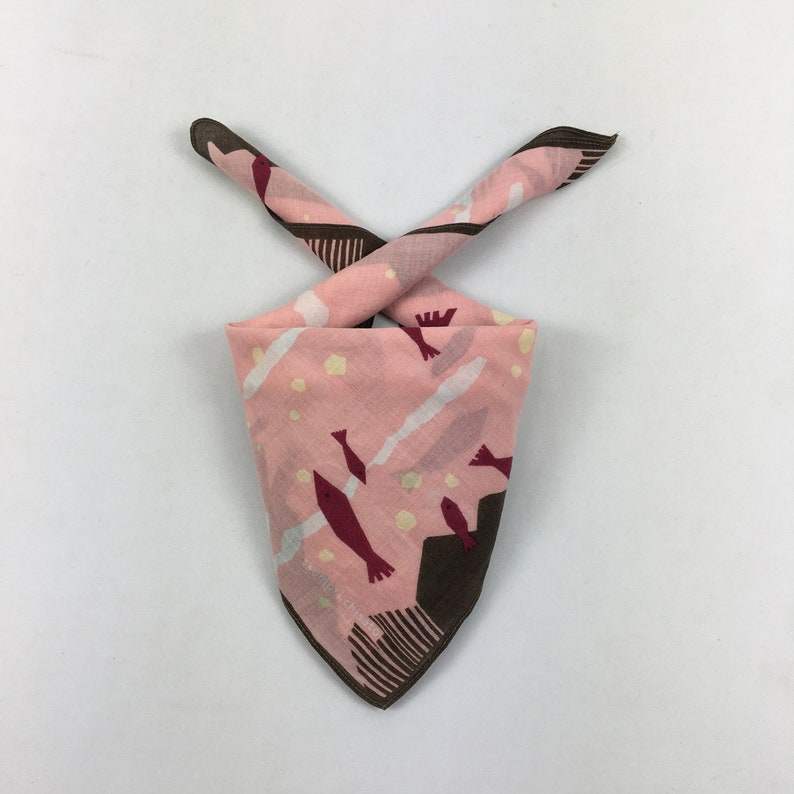 VINTAGE JAPANESE HANDKERCHIEF Authentic Hair Tsumori Chisato Silk Bandana Luxury Pocket Square Accessories Face Mask Art Designer Headband