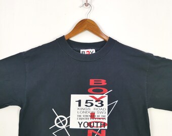 Vintage Boy London T-shirt 153 King Road London Shirt Medium