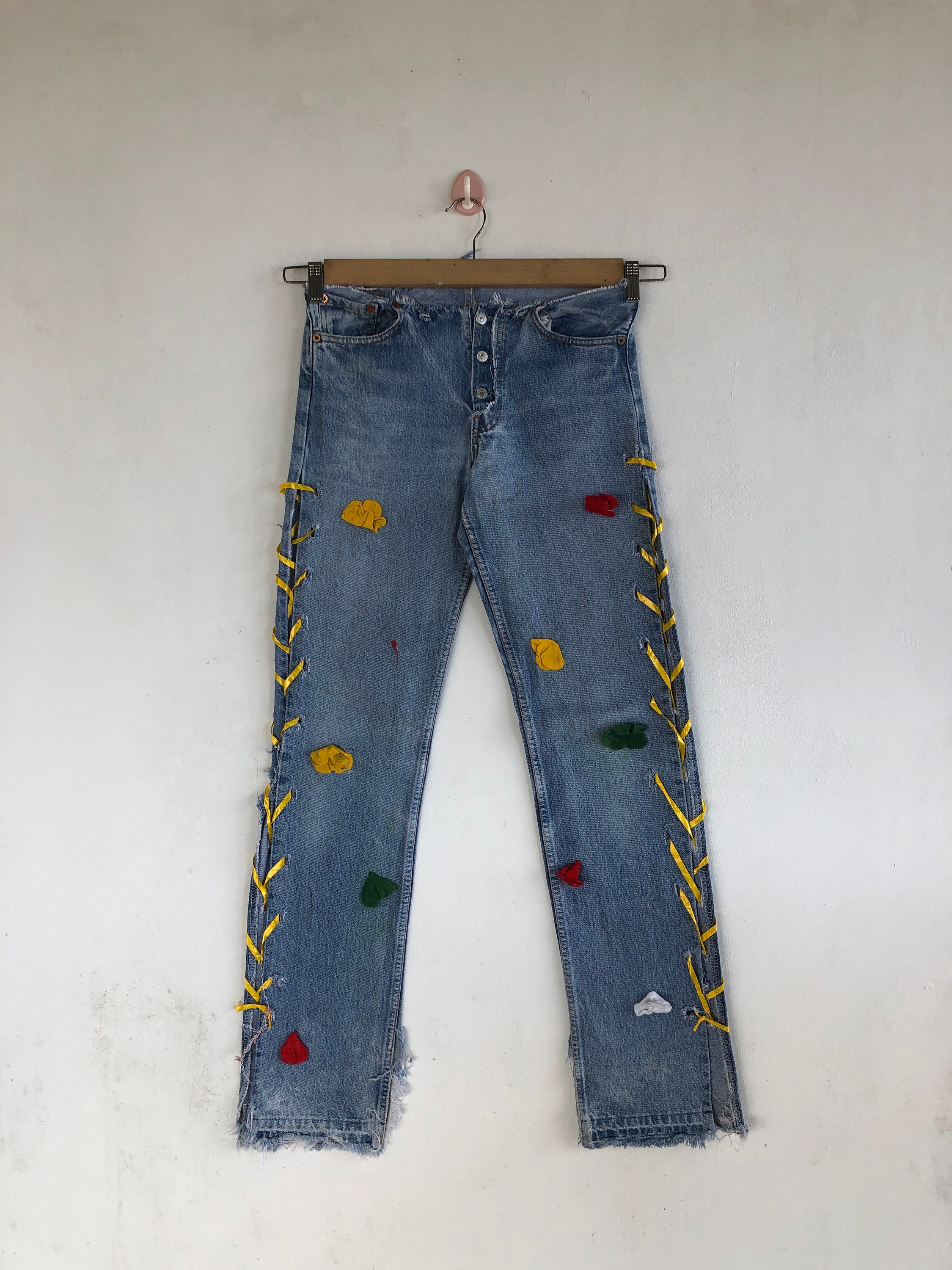 Reworked Levi's 501 - Etsy Reworked Levi's 501 - Etsy
