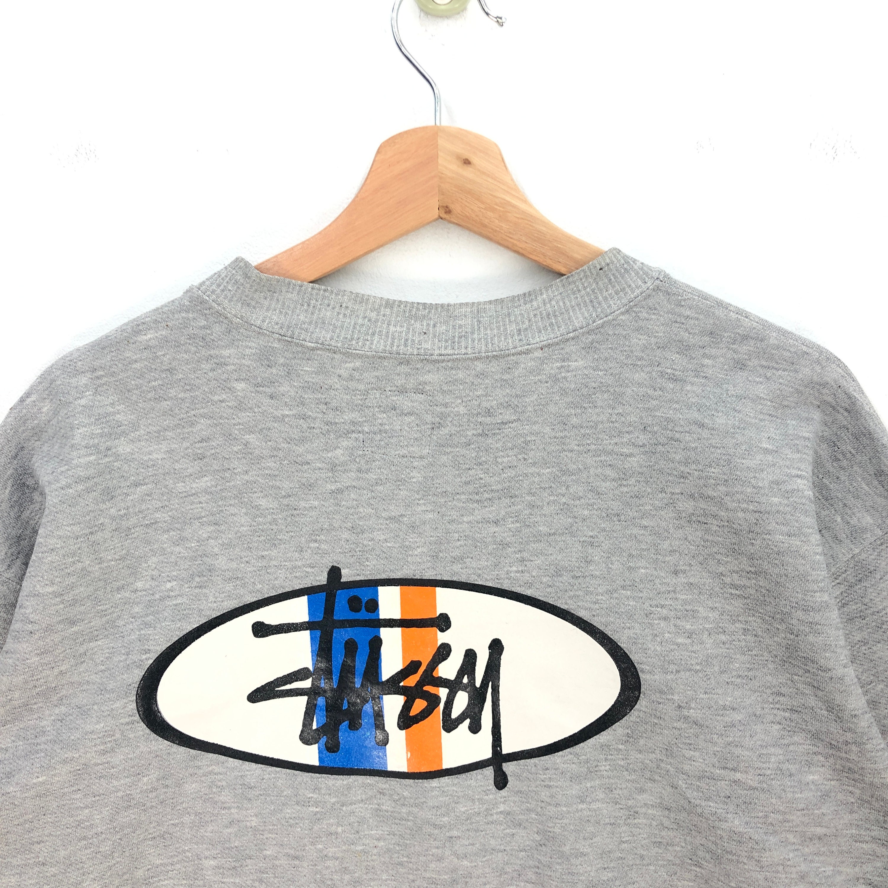 90s STUSSY スウェット Vintage Stussy Surf Distressed 90s Crewneck Sweatshirt M | eBay