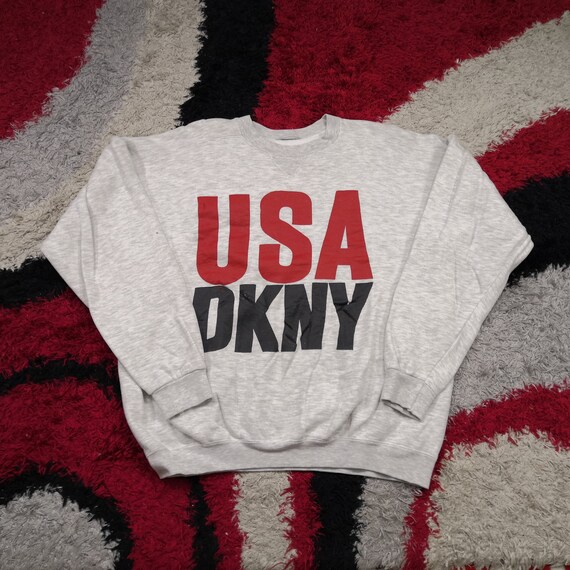 Vintage DKNY USA Jeans Sweatshirt 90's Large Donna Karan New