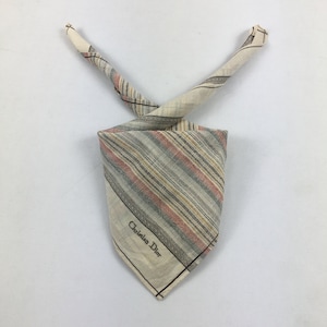 Christian Dior Vintage Christian Dior Handkerchief, Christian Dior Pocket Square, Christian Dior Scarf, Vintage Christian Dior Bandana