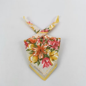 Vintage Yves Saint Laurent Handkerchief YSL Bandana Luxury Neckerchief Headband Pocket Square Womens Accessories Scarves Summer Gift for Her