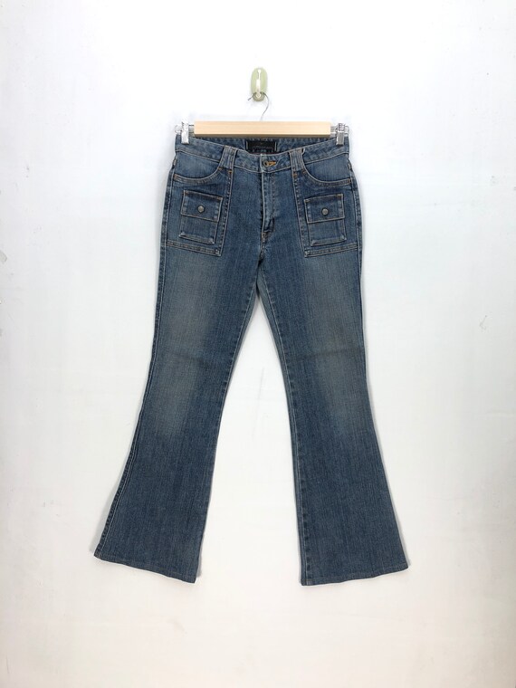 Y2K Japanese Flare Jeans (S)