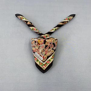 Vintage Yves Saint Laurent Handkerchief YSL Bandana Luxury Neckerchief Headband Pocket Square Womens Accessories Scarves Summer Gift for Her