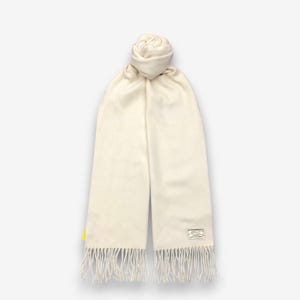 Vintage Coach Wool Long Scarf Muffler Coach Lambswool Scarves Accessories Authentic Luxury Cozy Neckwear Winter Christmas Gift for Her