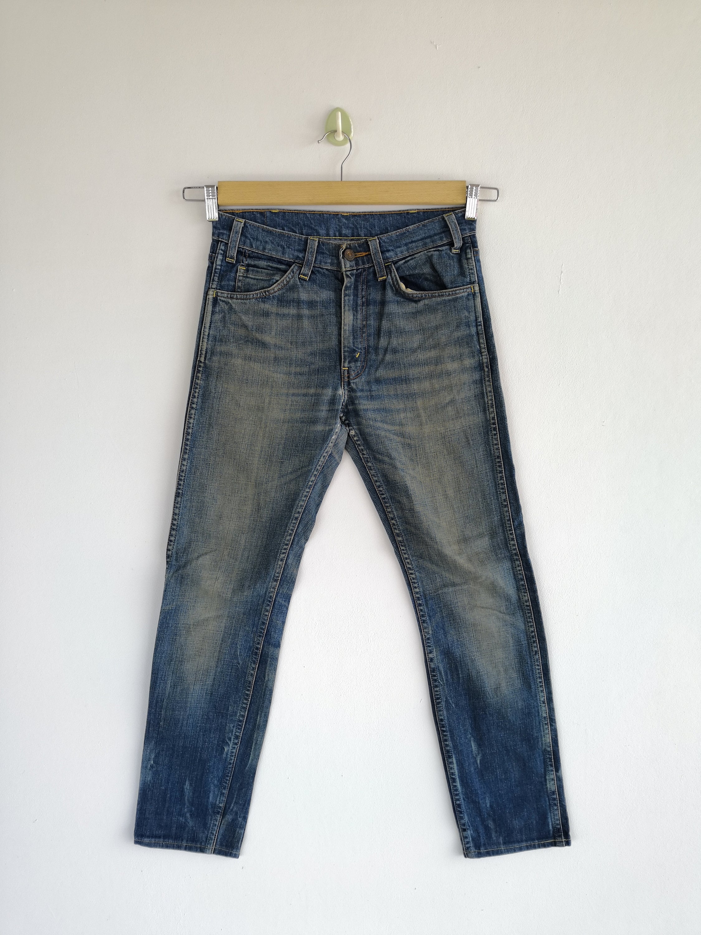 Vintage Orange Tabs Levis 605 Jeans Distressed Denim Pants - Etsy