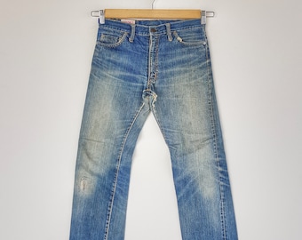 W30 Vintage 70s Bison Light Wash Selvedge Jeans Japanese W30 Vintage 70s Bison Light Wash Selvedge Jeans Japanese