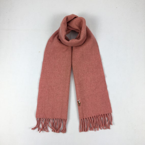 Vintage Polo Ralph Lauren Lambswool Scarf Womens Ralph Lauren Wool