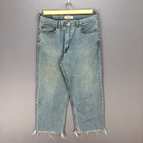 W38 Vintage Levi's 550 Light Wash Jeans Levis Hig… - image 1