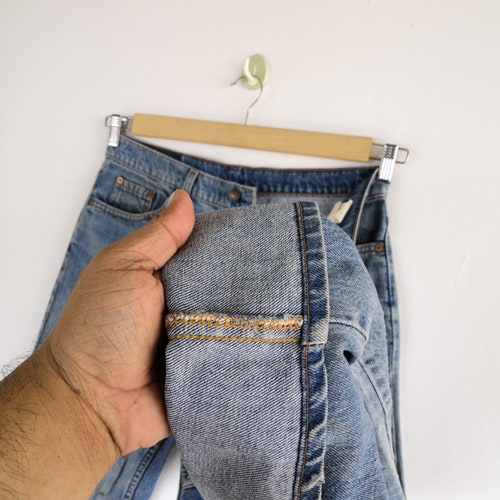Vintage Levis 520 Jeans Paint Splatter Denim Levi High Waist Jeans Vintage Levi's Pants Medium shops Blue Wash Gift Unisex Straight Size 33x31