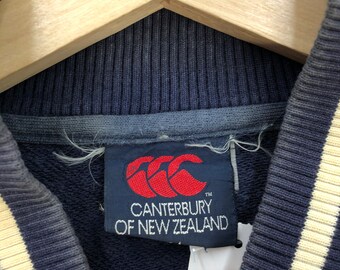 ☘️T18221☘️canterbury イングランド ラグビー薔薇 ジャケット S Vintage Canterbury of New Zealand Varsity Sweater Rugby Polo