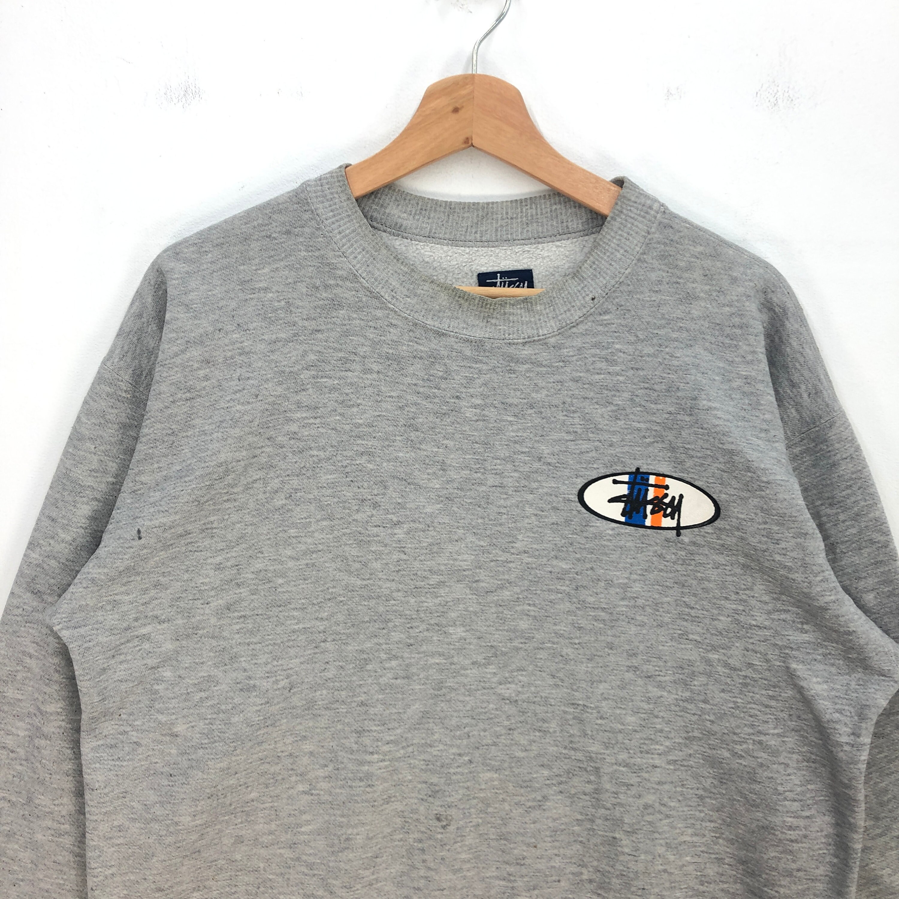 Vintage Stussy Distressed Sweater 90s Stussy Usa Sweatshirt