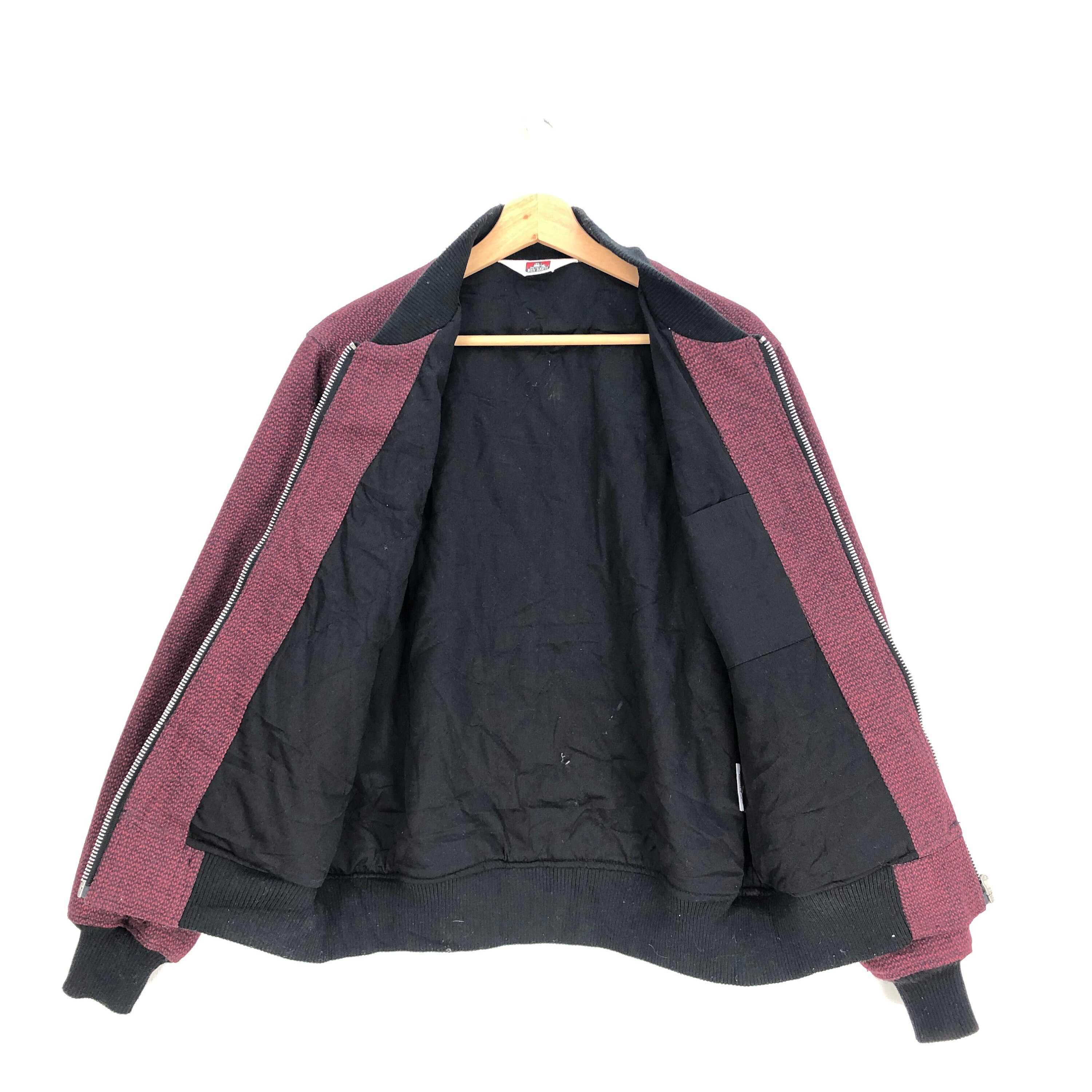 Vintage Ben Davis Bomber Jacket 90s Ben Davis Tweed Varsity