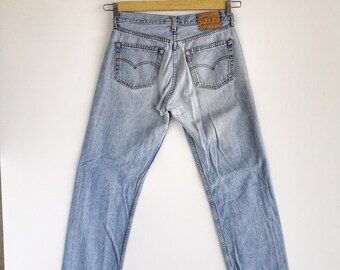 W30 Vintage Levi's 501 Light Wash Jeans 90s Levis 501 W30 Vintage Levi's 501 Light Wash Jeans 90s Levis 501
