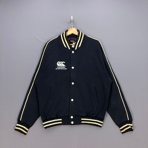 Vintage Canterbury of New Zealand Varsity Sweater Rugby Polo Shirt Canterbury Rugby All Black Canterbury Sportswear Medium Button Up Size M