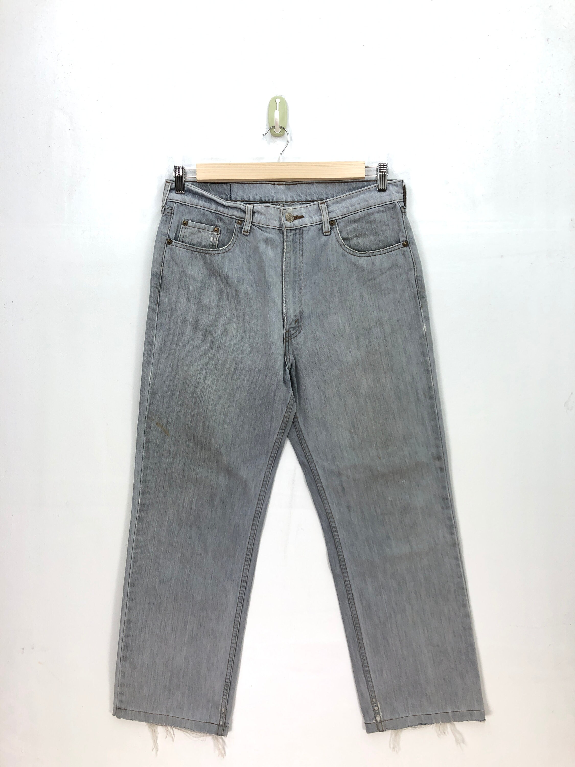 W34 Vintage Levis 503 Ash Gray Jeans Women High Waisted