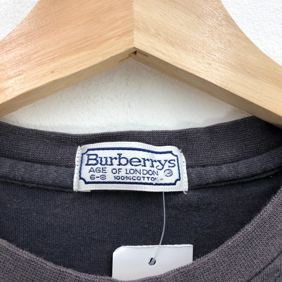 Vintage 90s Burberry London Bear Embroidery T shi… - image 3
