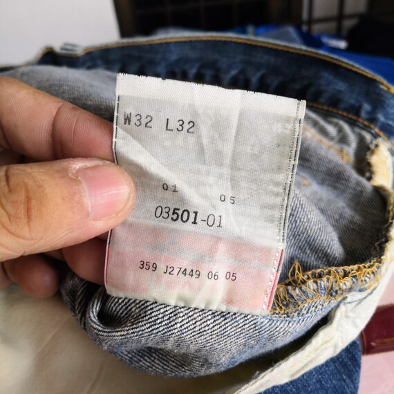 W32 Vintage Levis 501 Light Wash Jeans 90s Levis 501 High Waisted