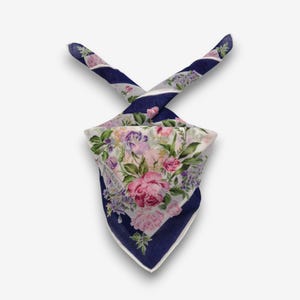 Vintage Yves Saint Laurent Handkerchief YSL Bandana Luxury Neckerchief Headband Pocket Square Womens Accessories Scarves Summer Gift for Her