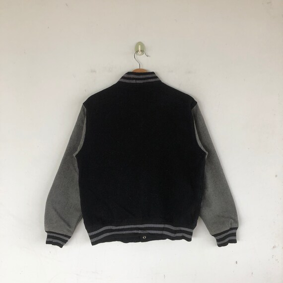 Vintage MVC Varsity Jacket 90s Casual Mens Wool Letterman