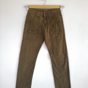 Pantalones cargo japoneses W29, estilo bondage, para mujer, estilo militar, táctico, multibolsillos, con diseño de paracaídas, talla pequeña: 29 x 32