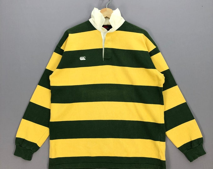 Vintage Canterbury of New Zealand Rugby Polo Shirt Large 90s Canterbury