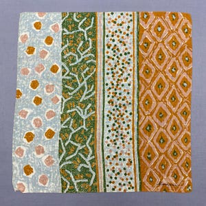 Vintage Kansai Handkerchief Japanese Designer Bandana Pocket Square Womens Accessories Neckerchief Scarves Headband Summer Gift for Him