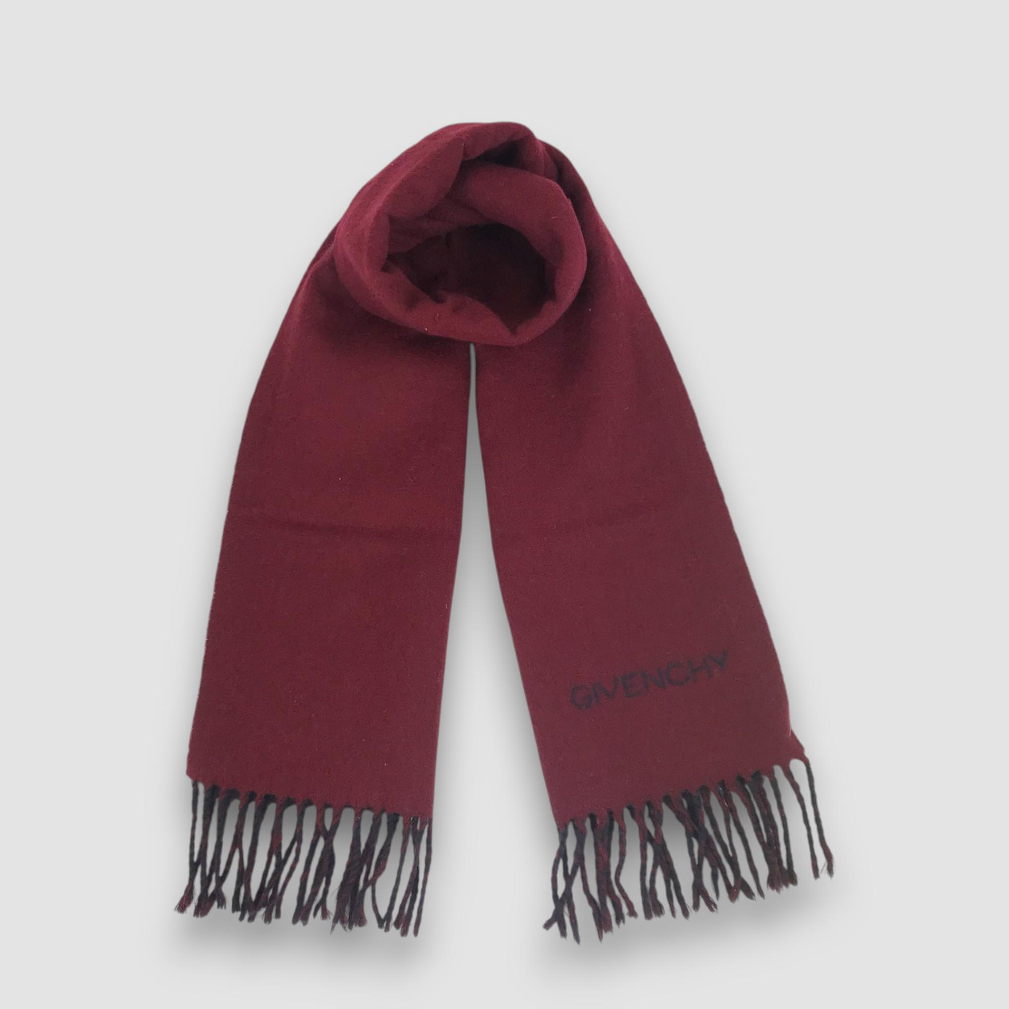 Vintage Givenchy Lambswool Scarf Givenchy Reversible Wool Wrap