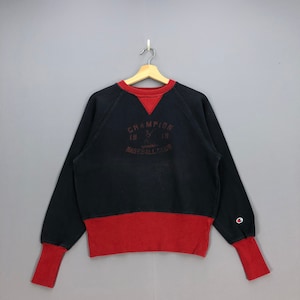 Vintage 80&#39;s Champion Baseball Club Sweatshirt Medium Champion Usa Sportswear Pullover Champion Athletic Crewneck Jumper Sweater Navy Size M