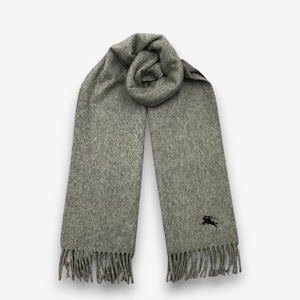 Vintage Burberry Cashmere Wool Scarf Muffler Burberry&#39;s Lambswool Scarves Womens Shawl Christmas Accessories Winter New Year Gift for Him