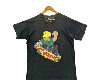 Old skate bootleg　T shirt　80s～90s POOT Skate Retro Vintage Skateboarding 90s T Shirt Designs