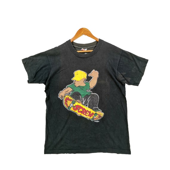 Old skate bootleg　T shirt　80s～90s Vintage 80s 90s 18 XL Chump Skateboard T Shirt Top Boys Long