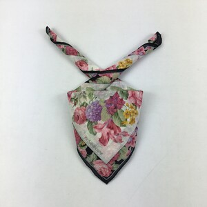 Vintage 90s YSL Handkerchief Yves Saint Laurent Bandana Gift for Mom Accessories Neckerchief Classic Headband Neck Pocket Square Scarf