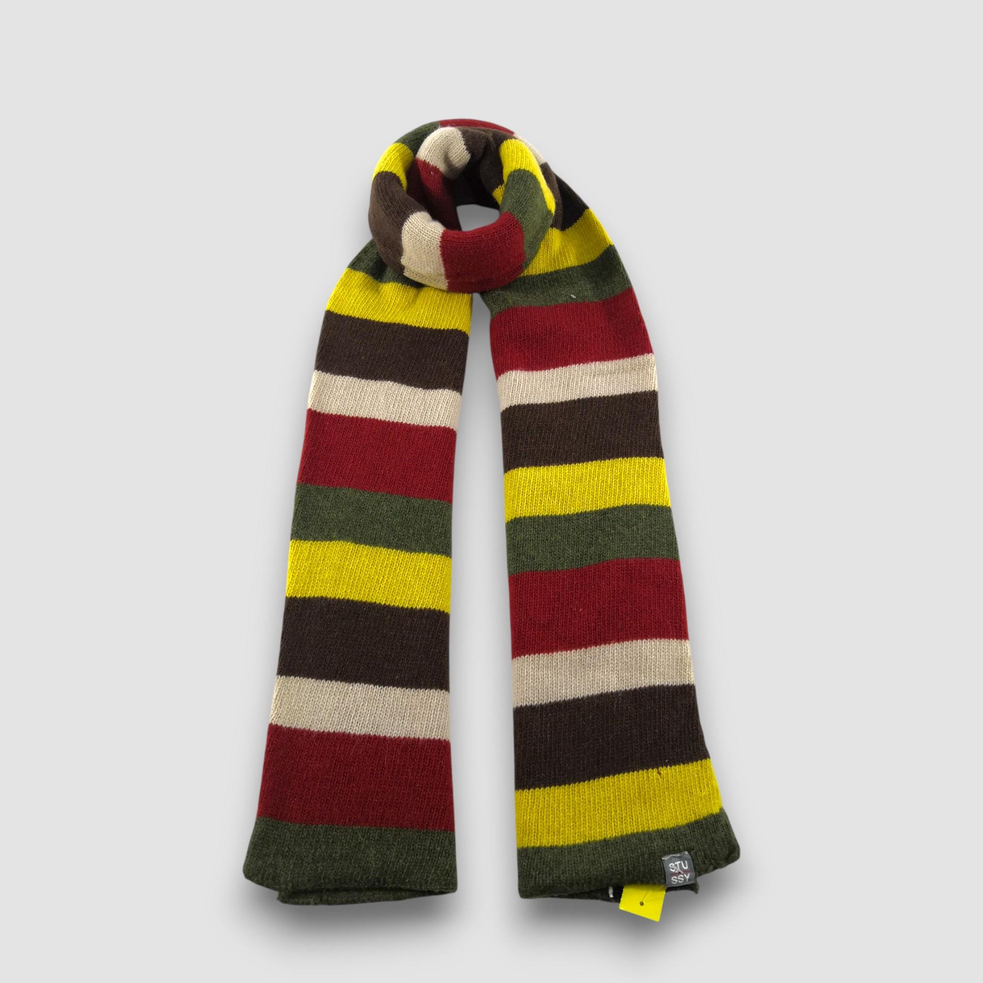 Vintage Stussy Wool Scarf Stussy Lambswool Scarves Stussy Winter