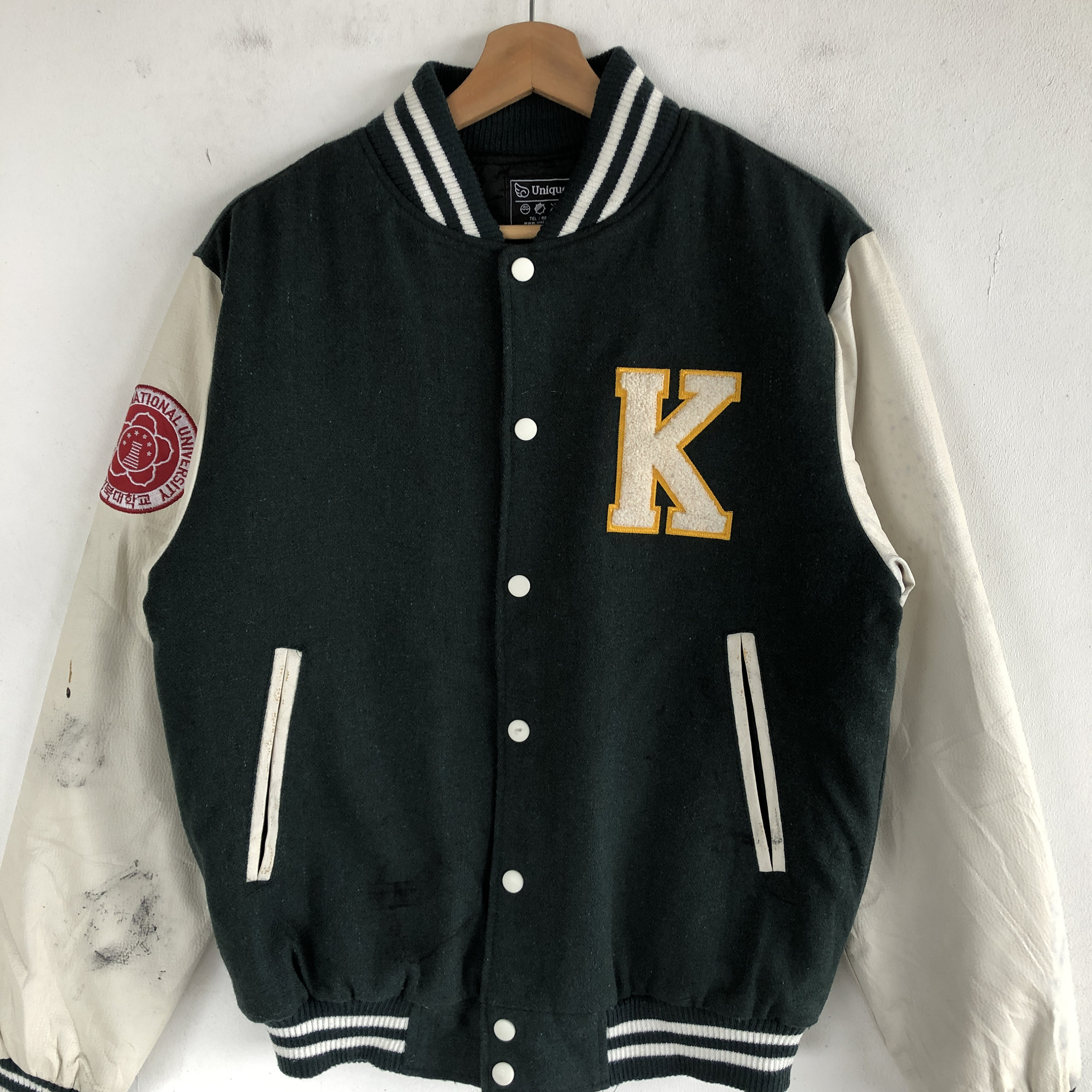 Kyungpook University Varsity Jacket Embroidery Letterman Jacket Mens ...