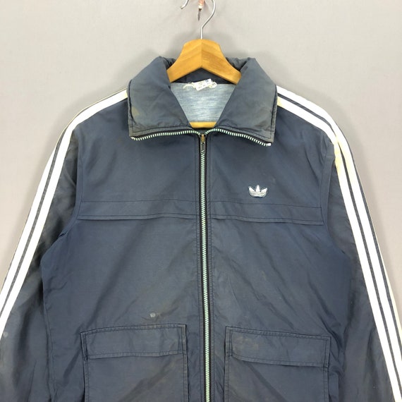 Vintage Adidas Zipper Windbreaker Jacket 90s Adidas Japan Multi