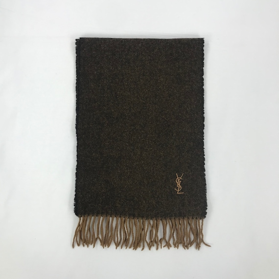 Vintage Yves Saint Laurent Wool Scarf Womens Wint… - image 2