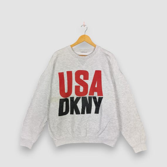 Vintage DKNY USA Jeans Sweatshirt 90s Donna Karan New York Big