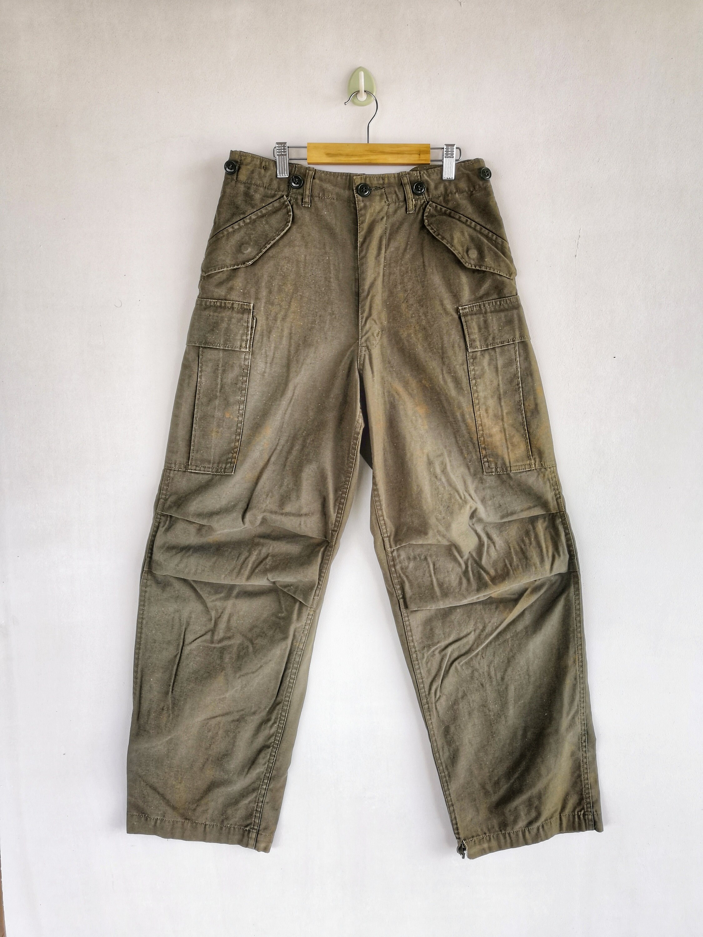 Size 26x30 Japanese Cargo Pants Olive 