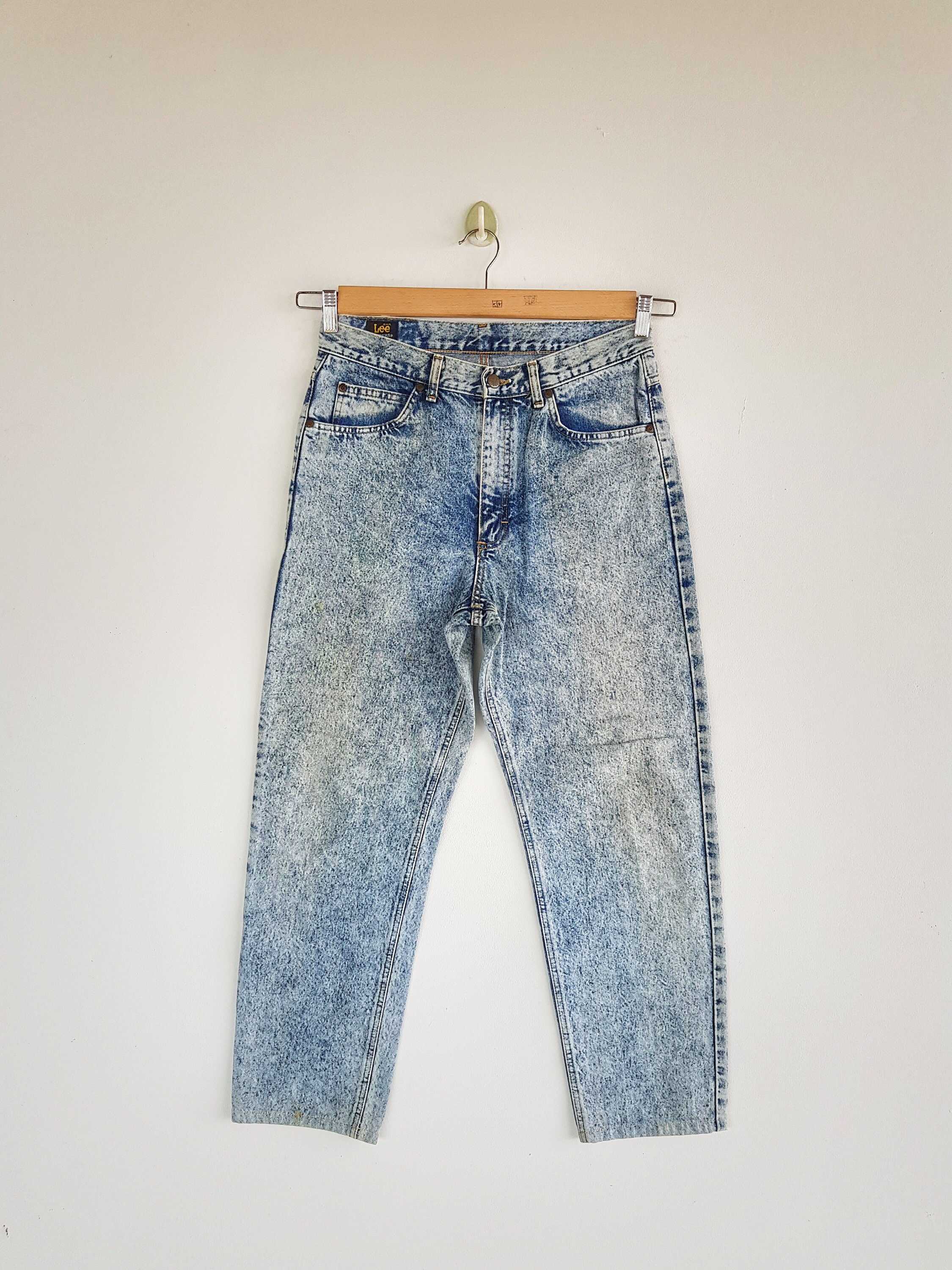 W30 Vintage Wrangler Light Wash Jeans 90s Wrangler Acid Wash