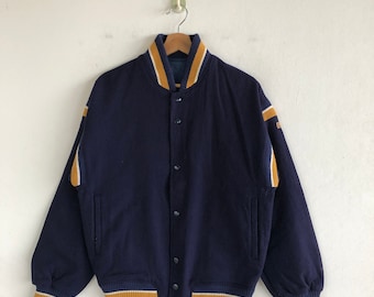 Vintage Mizuno Varsity chaqueta japonesa Letterman chaqueta hombres chaqueta de lana chaqueta de béisbol chaqueta de mujer chaqueta universitaria tamaño mediano M