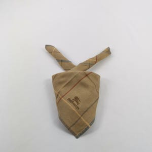 Vintage Burberry Handkerchief, Burberry's Bandana Accessories, Burberrys Pocket Square, Neckerchief Pocket Square Christmas Gift for Her