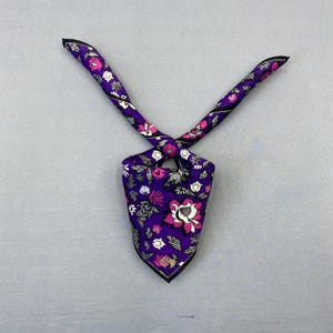 Vintage Anna Sui Handkerchief Anna Sui Bandana Pocket Squares Neckerchief Neck Wear Womens Luxury Accessories Scarves Winter Gift for Her
