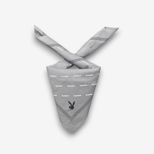 Vintage Playboy Handkerchief Authentic Playboy Bandana Luxury Neckerchief Headband Pocket Square Womens Accessories Neckwear Gift for Him