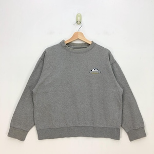 Vintage 1990er Jahre Quiksilver Skateboard Sweatshirt Medium Quiksilver Surf Spell Out Sweatshirt Quiksilver Grauer Pullover Skateboarding Crewneck Size M